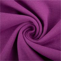 Bündchenstoff Schlauchware Organic Bio fein violett, 35 cm Breite, elastisch und glatt gestrickt, gleichmäßige Oberfläche, weich im Griff, ideal für Abschlüsse und Säume - Vorderansicht - kunstvoll eingedreht in Falten