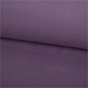 Bündchenstoff Schlauchware Organic Bio fein in Farbe Grape, 35 cm breit, gefaltet dargestellt, elastischer Stoff für Bündchen, Abschlüsse und nachhaltige Nähprojekte