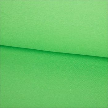 ündchenstoff Schlauchware Organic Bio fein in Farbe Light Lime, 35 cm breit, gefaltet dargestellt, elastischer Stoff für Bündchen, Abschlüsse und nachhaltige Nähprojekte