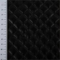 93449-Steppstoff-Metallic-Schwarz-Rautensteppung-140cm-Breite-IMG-3884.jpg Eleganter Steppstoff in glänzendem Metallic-Schwarz mit einer klassischen, kleinteiligen Rautensteppung. Der Stoff verfügt über eine Breite von 140 cm und ist ideal für modische Westen, Jacken oder Accessoires - mit Massband