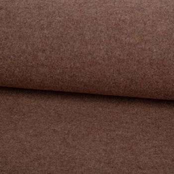 Hochwertiger Walkloden aus 100% reiner Schurwolle in einem eleganten, melierten Braun-Taupe. Mit einem Gewicht von 410 g/m² ist der Wollstoff wunderbar wärmend und eignet sich ideal für hochwertige Mäntel, Jacken oder Westen - ausgerollt und glatt liegend