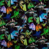 93499-Sweatstoff-Dinosaurier-Digitaldruck-schwarz--gruen--blau--orange-1-40m-Breite-IMG-3945.jpg Hochwertiger Sweatstoff mit einem coolen Dinosaurier-Digitaldruck in leuchtenden Farben wie Grün, Blau und Orange auf schwarzem Grund. Der 1,40 m breite Stoff ist ideal für auffällige Kinderbekleidung oder Freizeitmode - Vollansicht