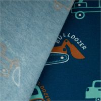 93500-Sweatstoff-Soft-Sweat-aus-Baumwolle-Baufahrzeuge-petrol--orange-1-48m-Breite-IMG-3943.jpg Hochwertiger Soft Sweat aus Baumwolle mit coolen Baufahrzeugen wie Kränen und Lastwagen in Türkis und Orange auf petrolfarbenem Grund. Der Stoff ist 1,48 m breit und ideal für gemütliche Kinderkleidung - mit Rueckseite