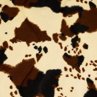 93524-Velours-Fellimitat-Kunstfell-Kuh-weiss-schwarz-1-5m-Breite-200140-0841-2.jpg Kunstfell Kuhmuster weiß braun, flauschige Oberfläche in Nahansicht