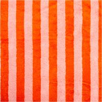Frottee Stoff Baumwolle Bambus Doubleface Streifen rot rosa 300 g/m² 150 cm Breite saugstark weich Gesamtansicht