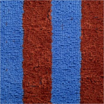 Frottee Stoff Baumwolle Bambus Streifen blau braun 300g/qm 150cm