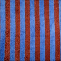 Frottee Stoff Baumwolle Bambus Streifen blau braun 300g/qm 150cm Gesamtansicht
