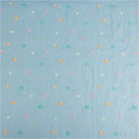 93550-Jeansstoff-Chambray-garngefaerbt-bestickt-Blueten-hellblau-bunt-1-30m-Breite-IMG-5074.jpg Der hochwertige Jeansstoff Chambray garngefärbt bestickt Blüten hellblau bunt 1,30m Breite besticht durch sein florales Design. Ideal für sommerliche Bekleidung wie Kleider, Blusen oder leichte Kinderkleidung - Vollansicht