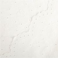 Der hochwertige Baumwollstoff mit Lochstickerei Schmetterlinge ecru 1,25m Breite besticht durch sein elegantes, filigranes Muster. Ideal für sommerliche Blusen, Taufkleider oder romantische, leichte Heimtextilien - mit Rueckseite