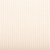 Hochwertiger Rippjersey aus Baumwolle in zeitlosem Naturweiß. Die 1,46 m breite Meterware ist elastisch und weich – perfekt für bequeme Kleidung wie Shirts, Leggings oder Baby-Outfits - Nahaufnahme