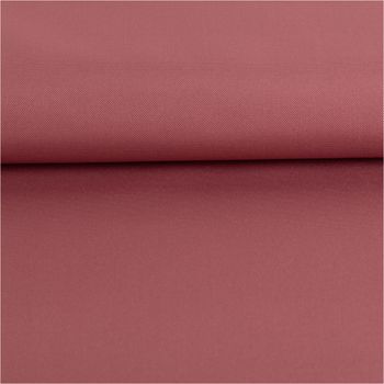 Der robuste Outdoor Stoff Waterproof wasserdicht Polyester uni mauve 1,45m Breite bietet zuverlässigen Schutz vor Nässe. Ideal für langlebige Gartenmöbelauflagen, Taschen und wetterfeste Bekleidung - ausgerollt und glatt liegend