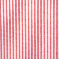Dieser hochwertige Baumwollstoff Popeline Yarn Dyed garngefärbt Streifen 3mm rot weiß 1,44m Breite besticht durch sein klassisches Design mit feinen, vertikalen Streifen in kräftigem Rot und Weiß - Nahaufnahme