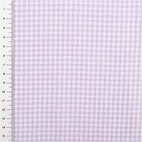 93584-Baumwollstoff-Popeline-Yarn-Dyed-garngefaerbt-kleine-Karos-2-7-mm-lila-weiss-1-44m-Breite-IMG-7280.jpg Dieser hochwertige Baumwollstoff Popeline Yarn Dyed garngefärbt kleine Karos 2,7 mm lila weiß 1,44m Breite besticht durch sein klassisches, feines Karomuster in zartem Flieder und Weiß - mit Massband