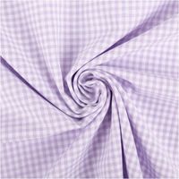 93584-Baumwollstoff-Popeline-Yarn-Dyed-garngefaerbt-kleine-Karos-2-7-mm-lila-weiss-1-44m-Breite-IMG-7281.jpg Dieser hochwertige Baumwollstoff Popeline Yarn Dyed garngefärbt kleine Karos 2,7 mm lila weiß 1,44m Breite besticht durch sein klassisches, feines Karomuster in zartem Flieder und Weiß - kunstvoll eingedreht in Falten