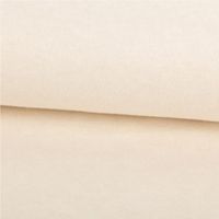 Dieser weiche Viskose Strickstoff in der Farbe Ecru meliert überzeugt durch eine feine Oberflächenstruktur und einen angenehmen Griff. Mit 1,50 m Breite ist der elastische Feinstrick ideal für fließende Damenmode - ausgerollt und glatt liegend