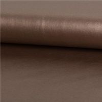 Hochwertiges Kunstleder in elegantem Braun Metallic mit einer Rückseite aus weicher Viskose für optimalen Tragekomfort. Das 1,4 m breite Material eignet sich ideal für modische Bekleidung, Accessoires oder Polsterprojekte - ausgerollt und glatt liegend
