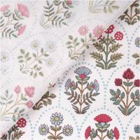 93610-Baumwollstoff-Saphir-Blumen-Wellenmuster-weiss-gruen-rot-blau-1-40m-Breite-IMG-6152.jpg Rückseite Baumwollstoff Saphir Blumen Wellenmuster, dezente Druckdurchsicht und feine Webstruktur