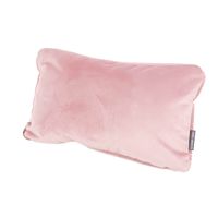 Kissenhülle Samt LeVelvet mit Kederumrandung rosa 30x50 cm, gefüllt fotografiert, Freisteller