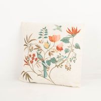 93651-Dekokissen-Leinenstruktur-Voegel-Blumen-Blaetter-natur-marsala-gruen-45x45cm-IMG-5466.jpg Das hochwertige Dekokissen Leinenstruktur Vögel Blumen Blätter natur marsala grün 45x45cm besticht durch sein detailreiches, florales Design mit Vögeln. Ideal für stilvolle Akzente im Wohnbereich - Vollansicht