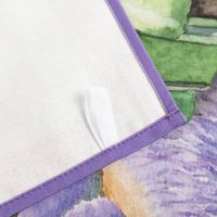 Das hochwertige Geschirrtücher Lavendel 3er Set aus Baumwolle 50x70 cm französisches Dessin besticht durch idyllische Motive mit Lavendel, Fahrrädern und Rollern. Ideal für einen charmanten Landhaus-Look in Ihrer Küche - Rueckseite des Rollermotivs
