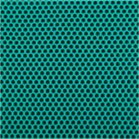 Hochwertiger Mesh Stoff 3D Wabenstruktur Martindale 30.000 aqua schwarz 150cm Stoffbreite besticht durch seine leuchtende, türkisblaue Textur und robuste technische Beschaffenheit - Nahaufnahme