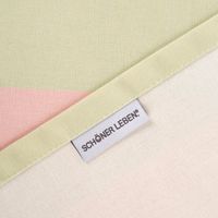 93717-Tischlaeufer-aus-Baumwolle-mit-Streifen-Pistazie-Rosa-40x160cm-von-SCHoeNER-LEBEN--IMG-6271.jpg Rückseite des Tischläufers aus Baumwolle mit SCHÖNER LEBEN. Label, handgenähte Verarbeitung und saubere Kante