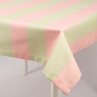 93720-Tischdecke-aus-Baumwolle-mit-Streifen-Pistazie-Rosa-von-SCHoeNER-LEBEN------handgenaeht-und-auf-Mass-IMG-6274.jpg Tischdecke aus Baumwolle mit Streifen in Pistazie und Rosa von SCHÖNER LEBEN., handgenäht, elegant über Tischecke gelegt.