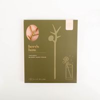 Elegantes Set aus vier goldenen Cocktailpickern im Zweig-Design. Diese stilvollen Accessoires von Designworks Ink werten jedes Getränk optisch auf und eignen sich hervorragend für die moderne Bar oder als Geschenk - mit Verpackung