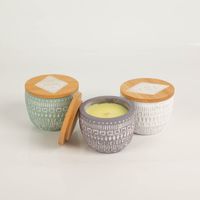 93762-Duftkerze-Sojakerze-Sonora-Concrete-Candle-85g-Purple-Wildflowers-und-Birch-von-Paddywax-IMG-5678.jpg Die hochwertige Duftkerze Sojakerze Sonora Concrete Candle 85g Purple Wildflowers & Birch von Paddywax besticht durch ihr graues Betongefäß mit weißem Ethno-Muster und Holzdeckel. Ideal für natürliche Akzente - in Szene gesetzt