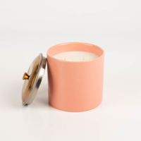 93764-Duftkerze-Sojakerze-Hygge-Blush-Rosewood-und-Patchouli-425g-mit-3-Dochten-im-Keramiktopf-mit-Metalldeckel-von-Paddywax-IMG-5631.jpg Paddywax Hygge Duftkerze Rosewood & Patchouli offen im rosafarbenen Keramiktopf mit Kupferdeckel
