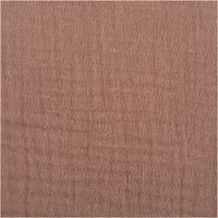 Der hochwertige Musselin Stoff Baumwollstoff Double Gauze uni Beige 130 cm besticht durch seine weiche, doppellagige Struktur in einem sanften, gedeckten Erdton. Ein vielseitiges Material für Ihre Nähprojekte - Nahaufnahme