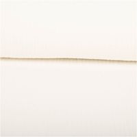 Der hochwertige Musselin Stoff Baumwollstoff Double Gauze uni Wollweiß 130 cm besticht durch seine weiche, doppellagige Struktur in einem sanften, natürlichen Cremeton. Ein vielseitiges Material für Ihre Nähprojekte - ausgerollt und glatt liegend