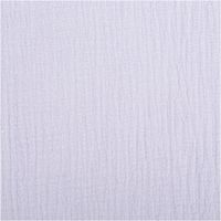Der hochwertige Musselin Stoff Baumwollstoff Double Gauze uni Flieder 130 cm besticht durch seine weiche, doppellagige Struktur in einem zarten, pastelligen Violett-Ton. Ein vielseitiges Material für Ihre Nähprojekte - Vollansicht