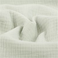 93802-Musselin-Stoff--Baumwollstoff-Double-Gauze-uni-Mintgruen-130-cm-IMG-6782.jpg Der hochwertige Musselin Stoff Baumwollstoff Double Gauze uni Mintgrün 130 cm besticht durch seine weiche, doppellagige Struktur in einem frischen, hellen Grünton. Ein vielseitiges Material für Ihre Nähprojekte - stilvoll drapiert