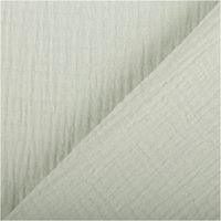 93802-Musselin-Stoff--Baumwollstoff-Double-Gauze-uni-Mintgruen-130-cm-IMG-6783.jpg Der hochwertige Musselin Stoff Baumwollstoff Double Gauze uni Mintgrün 130 cm besticht durch seine weiche, doppellagige Struktur in einem frischen, hellen Grünton. Ein vielseitiges Material für Ihre Nähprojekte - mit Rueckseite