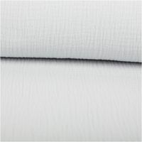 93803-Musselin-Stoff--Baumwollstoff-Double-Gauze-uni-Hellblau-130-cm-IMG-6785.jpg Der hochwertige Musselin Stoff Baumwollstoff Double Gauze uni Hellblau 130 cm besticht durch seine weiche, doppellagige Struktur in einem sanften, kühlen Blauton. Ein vielseitiges Material für Ihre Nähprojekte - ausgerollt und glatt liegend