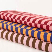 Der hochwertige Viskose Stoff Lenzing EcoVero™ Retro kobaltblau orange 140 cm Breite besticht durch sein grafisches Retro-Muster mit Wellen-Details in kräftigem Blau und Orange. Ein nachhaltiges Material - mit weiteren Stoffen praesentiert