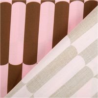 93807-Viskose-Stoff-Lenzing-EcoVero----Braun-und-Rosa-140-cm-Breite-IMG-7176.jpg Der hochwertige Viskose Stoff Lenzing EcoVero™ Braun und Rosa 140 cm Breite besticht durch sein grafisches Retro-Muster mit Wellen-Details in warmem Braun und Rosa. Ein nachhaltiges Material - mit Rueckseite