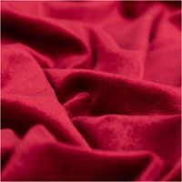 Dieser hochwertige Stretchsamt Samtstoff rot einfarbig 1,5 m breit besticht durch seine herrlich weiche, schimmernde Oberfläche in einem intensiven, klassischen Rot. Ein edler, dehnbarer Stoff - stilvoll drapiert
