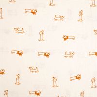 93855-Musselin-Stoff-Double-Gauze-Dackel-Stickerei-ecru-braun-1-35m-Breite-IMG-7225.jpg Dieser hochwertige Musselin Stoff Double Gauze Dackel Stickerei ecru braun 1,35m Breite besticht durch seine filigranen Stickmotive kleiner brauner Dackel auf naturfarbenem Grund. Ein weiches Material - Vollansicht