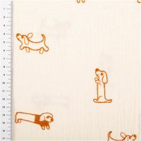 93855-Musselin-Stoff-Double-Gauze-Dackel-Stickerei-ecru-braun-1-35m-Breite-IMG-7227.jpg Dieser hochwertige Musselin Stoff Double Gauze Dackel Stickerei ecru braun 1,35m Breite besticht durch seine filigranen Stickmotive kleiner brauner Dackel auf naturfarbenem Grund. Ein weiches Material - mit Massband