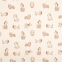 93856-Bio-Baumwollstoff-Popeline-Hunde-natur-braun-1-48m-Breite-IMG-7218.jpg Dieser hochwertige Bio Baumwollstoff Popeline Hunde natur braun 1,48m Breite besticht durch sein abwechslungsreiches Muster mit verschiedenen, braun gezeichneten Hunderassen auf hellem Grund - Vollansicht