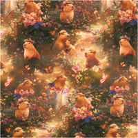 93862-Jersey-Stoff-Baumwolljersey-Capybaras-Blumen-Digitaldruck-ocker-gruen-rosa-1-48-m-Breite-IMG-7181.jpg Der hochwertige Jersey Stoff Baumwolljersey Capybaras Blumen Digitaldruck ocker grün rosa 1,48 m Breite besticht durch sein verträumtes Motiv mit niedlichen Capybaras inmitten bunter Blumenwiesen - Vollansicht