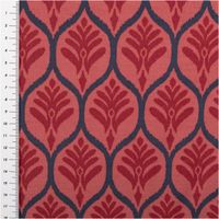 93868-Jersey-Stoff-Baumwolljersey-Ornamente-rot-1-48-m-Breite-IMG-7579.jpg Dieser hochwertige Jersey Stoff Baumwolljersey Ornamente rot 1,48 m Breite besticht durch sein elegantes, orientalisches Muster mit dunklen Ornamenten auf einem kräftigen, roten Grund - mit Massband