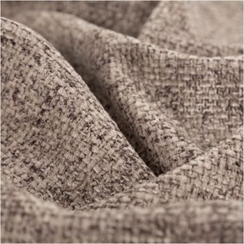 Der hochwertige Polsterstoff Chenille mit Fleckschutz easy clean Struktur meliert grau 1,45m Breite besticht durch seine pflegeleichte Oberfläche für moderne, edle und stilvolle Akzente in Ihrem Zuhause - stilvoll drapiert