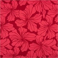 Der hochwertige Viskose Stoff Radiance Blüten rot 1,42m Breite besticht durch sein elegantes florales Design in kräftigen Rottönen für ausdrucksstarke, fließende und individuelle Nähprojekte - Vollansicht