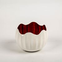 Windlicht Holi Weiß Kupfer aus Metall 10x8cm von Werner Voss besticht durch zeitloses Design für elegante, gemütliche und stilvolle Akzente in Ihrem Zuhause - Vollansicht