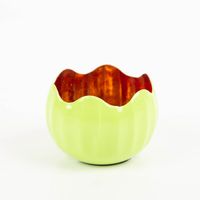 Windlicht Holi Neon-Grün Kupfer aus Metall 10x8cm von Werner Voss besticht durch lebendiges Design für farbenfrohe, gemütliche und stilvolle Akzente in Ihrem Zuhause - Vollansicht