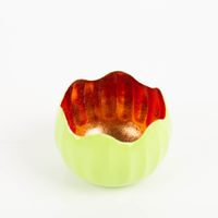 Windlicht Holi Neon-Grün Kupfer aus Metall 10x8cm von Werner Voss besticht durch lebendiges Design für farbenfrohe, gemütliche und stilvolle Akzente in Ihrem Zuhause - von oben