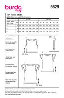 93989-Burda-Schnittmuster-5629-Damen-Top-5629-Back-envelope-EU.jpg Burda Schnittmuster 5629 Damen Top Schnittübersicht